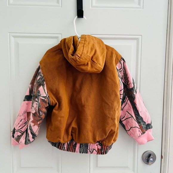 outdoor habitat pink and brown insulated utility kids coat size 4T - Picture 2 of 7